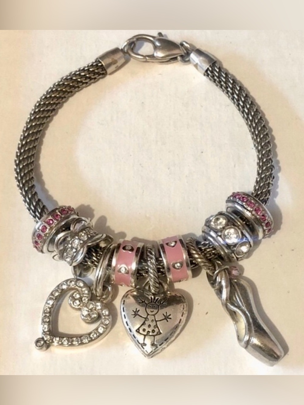 🆕 Brighton Glam Spacer bead Silver with clear big round crystals Retired - Picture 7 of 7